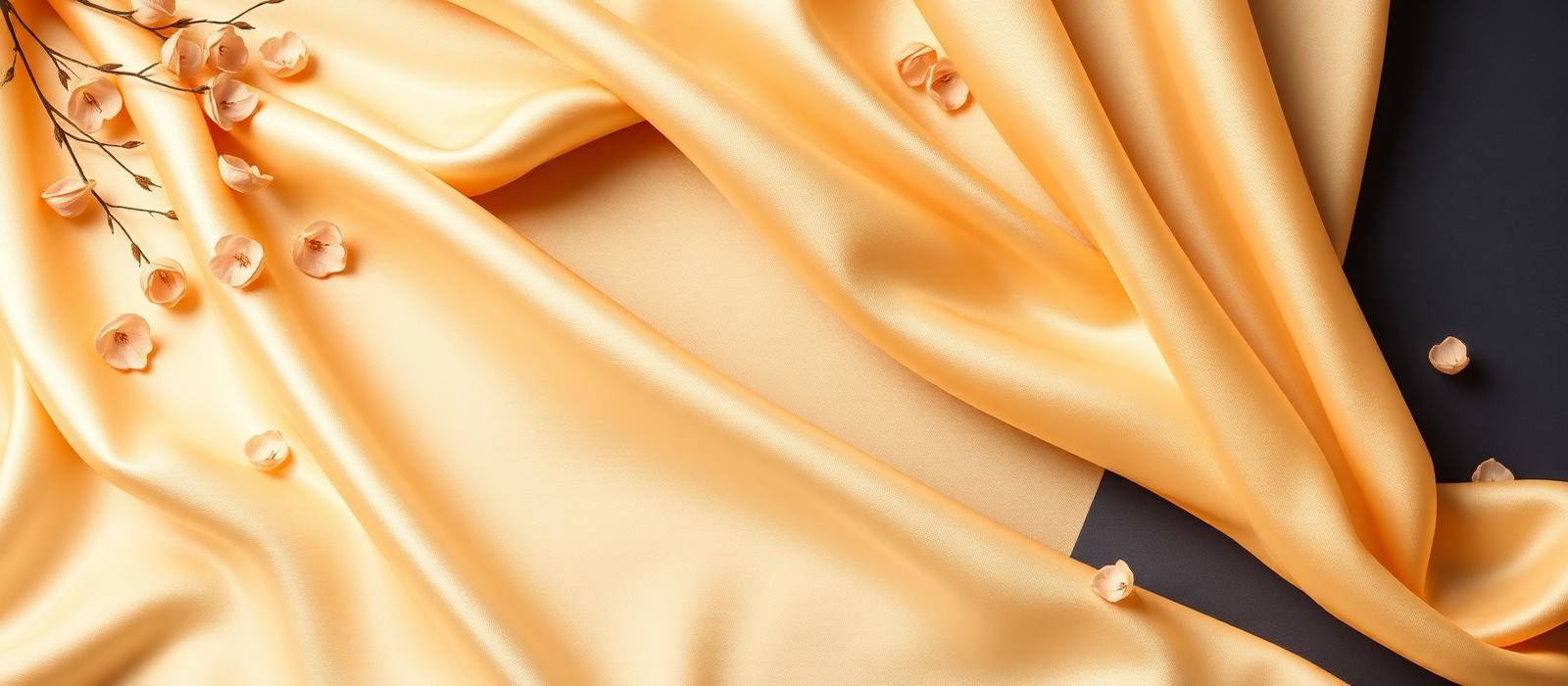 Silk and floral still life representing the ELA Garments seasonal offers